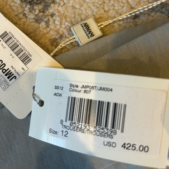 NWT Armani Collezioni Pants size 12 - Picture 7 of 7
